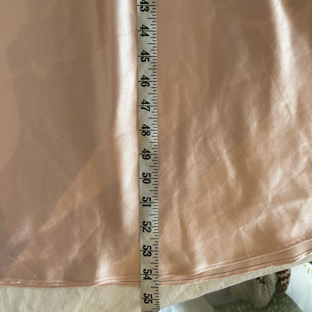 VINTAGE OSCAR DE LA RENTA‎ Pink Label Satin Slip Dress Maxi Negligee S - Picture 13 of 14